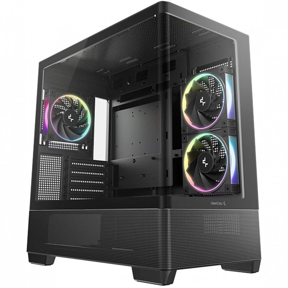 Корпус Deepcool CG380U 3F Black R-CG380U-BKAGM3-G Mini-Tower — фото товара