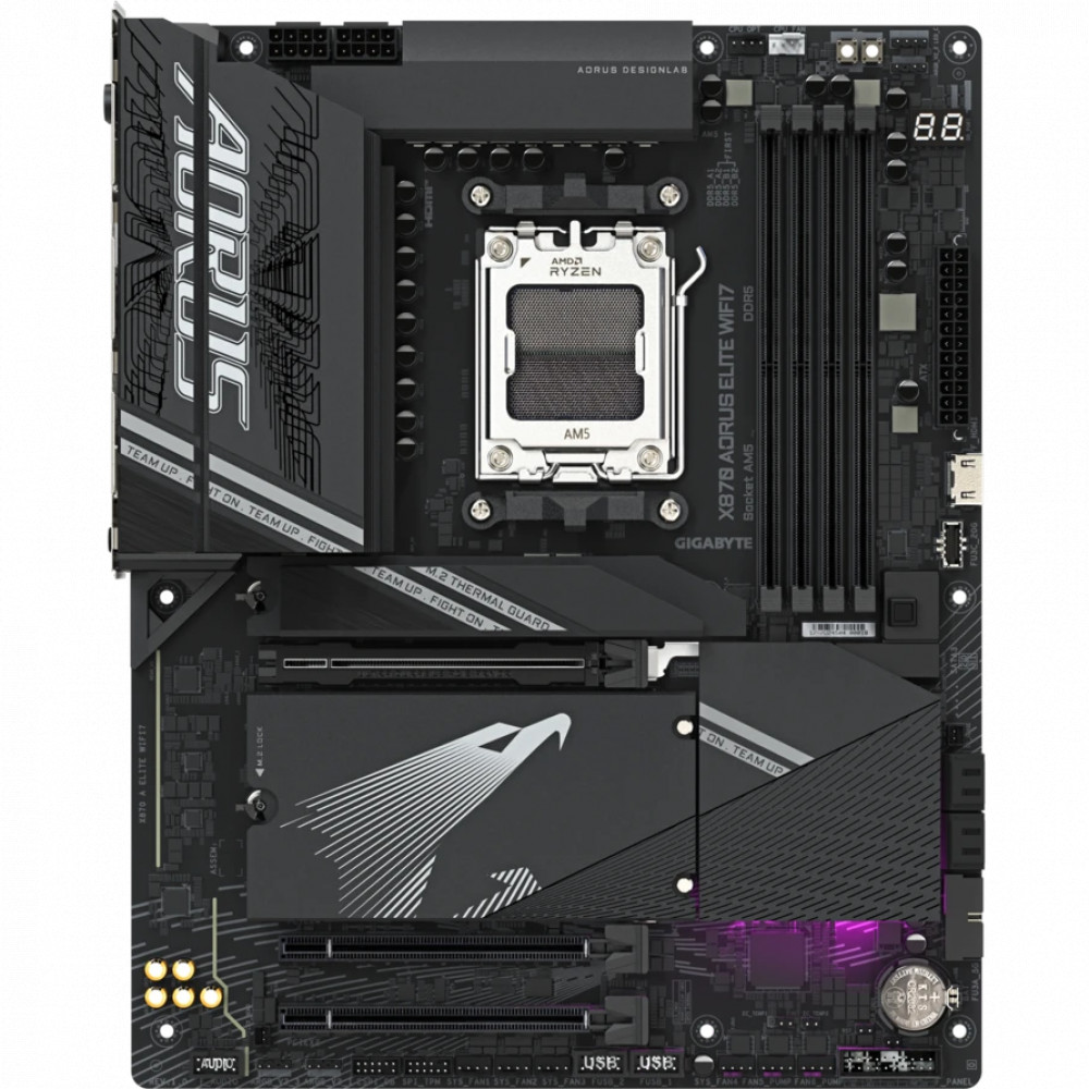 Материнская плата Gigabyte X870 AORUS ELITE WIFI7 ATX, AMD AM5 - миниатюра 2