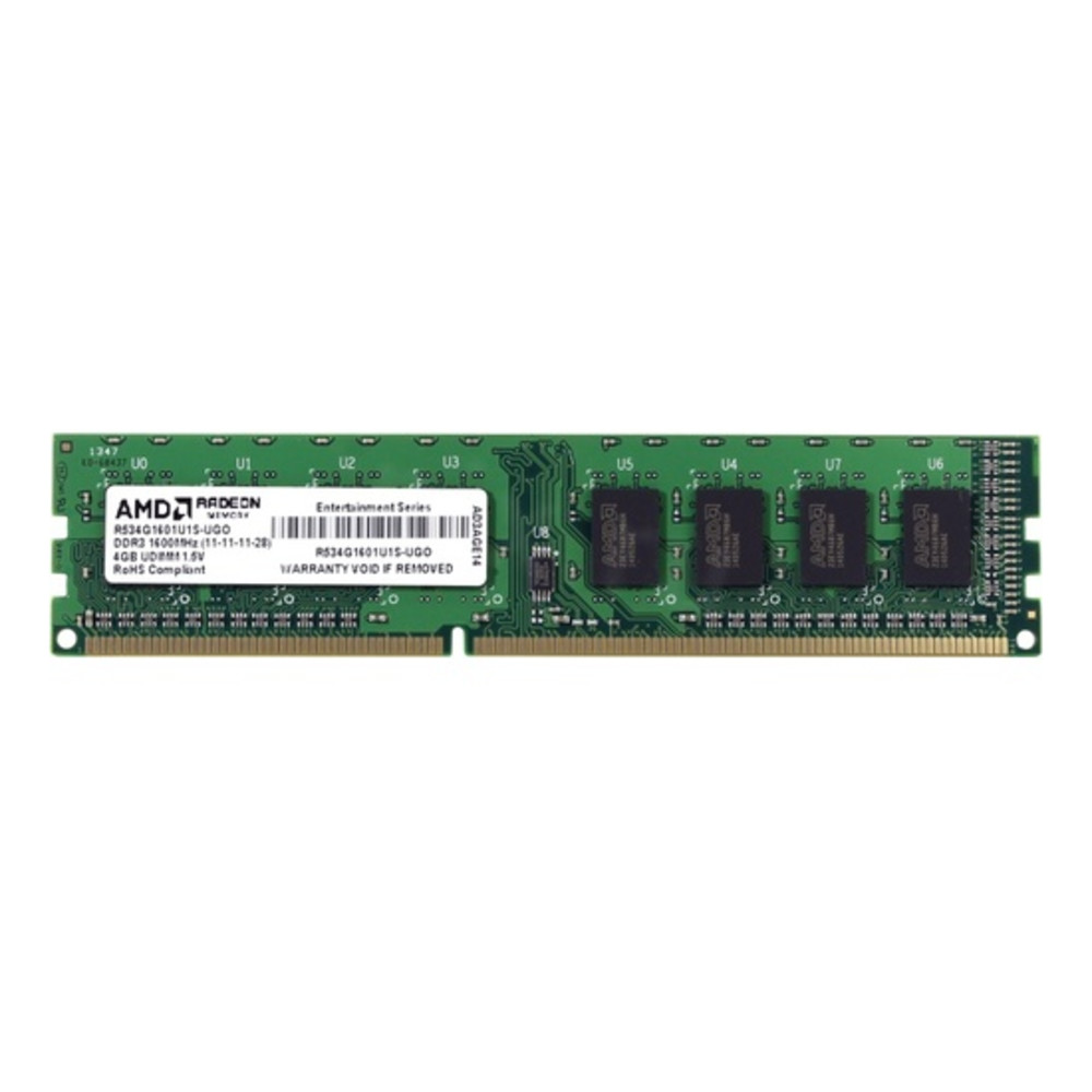 ОЗУ AMD R534G1601S1SL R534G1601S1SL-UO SO-DIMM, DDR3, 4 Гб, 1600 МГц — фото товара