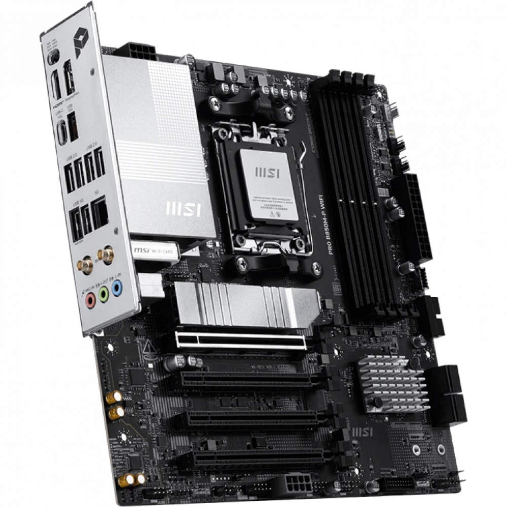 Материнская плата MSI PRO B850M-P WIFI Micro-ATX, AMD AM5 - миниатюра 3