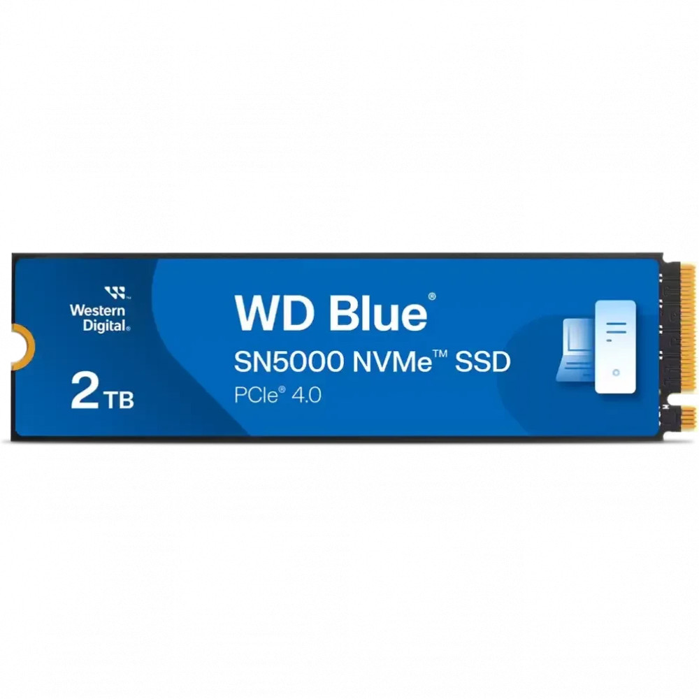 Жесткий диск Western Digital Blue SN5000 WDS200T4B0E SSD (твердотельные), 2 ТБ, M.2, PCIe — фото товара