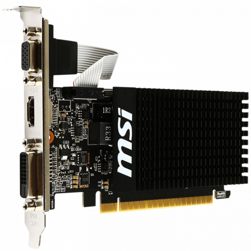 Видеокарта MSI GT 710 2GD3H LP GT 710 2GD3HLP 2 ГБ - миниатюра 2
