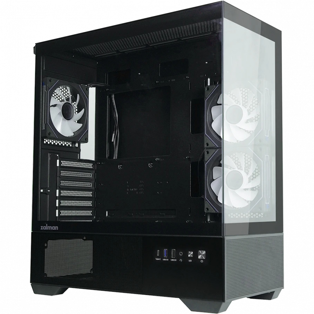 Корпус Zalman Chronix Black Mid-Tower - миниатюра 3