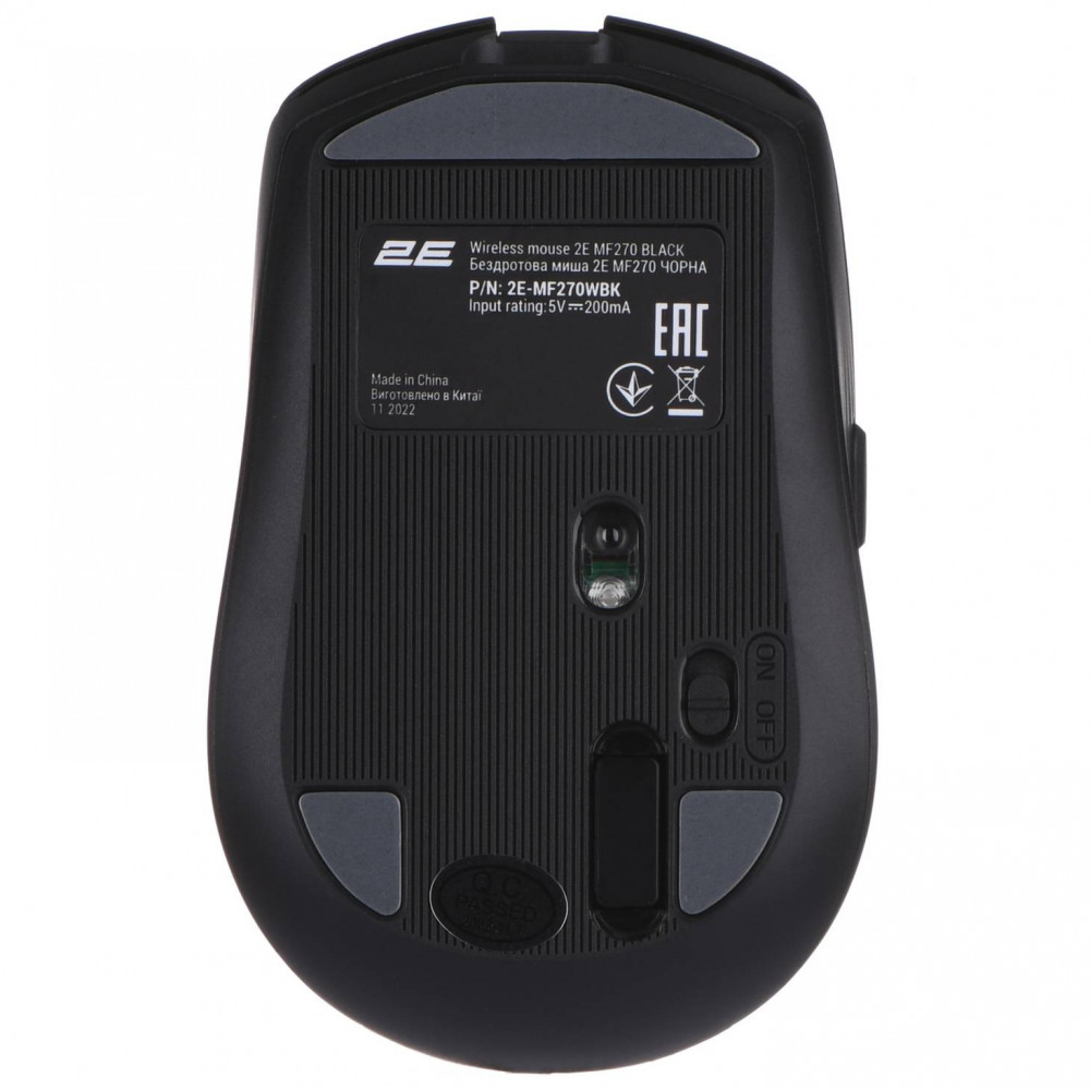 Мышь 2E MF270 SILENT RECHARGEABLE 2E-MF270WBK Бюджетные, Беспроводная - миниатюра 4