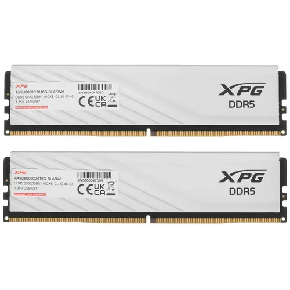 ОЗУ ADATA XPG Lancer Blade AX5U6000C3016G-DTLABWH DIMM, DDR5, 32 Гб (2 х 16 Гб), 6000 МГц - миниатюра 2