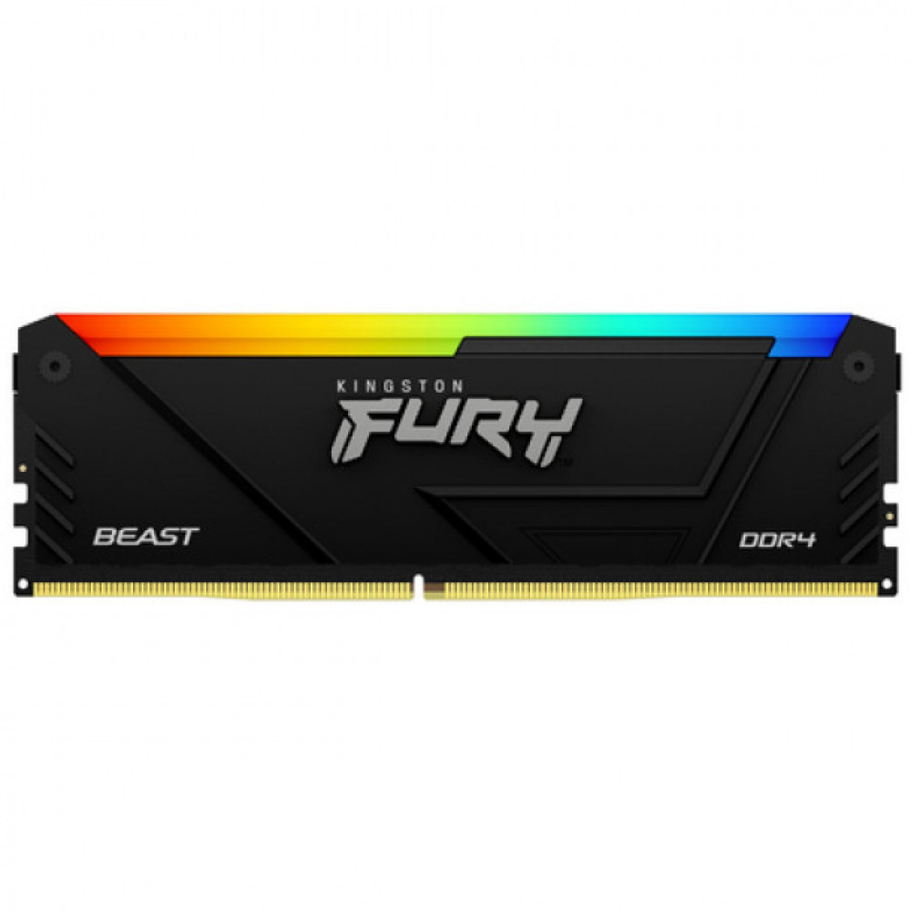 ОЗУ Kingston FURY Beast Black RGB XMP KF436C18BB2A/32 DIMM, DDR4, 32 Гб, 3600 МГц — фото товара