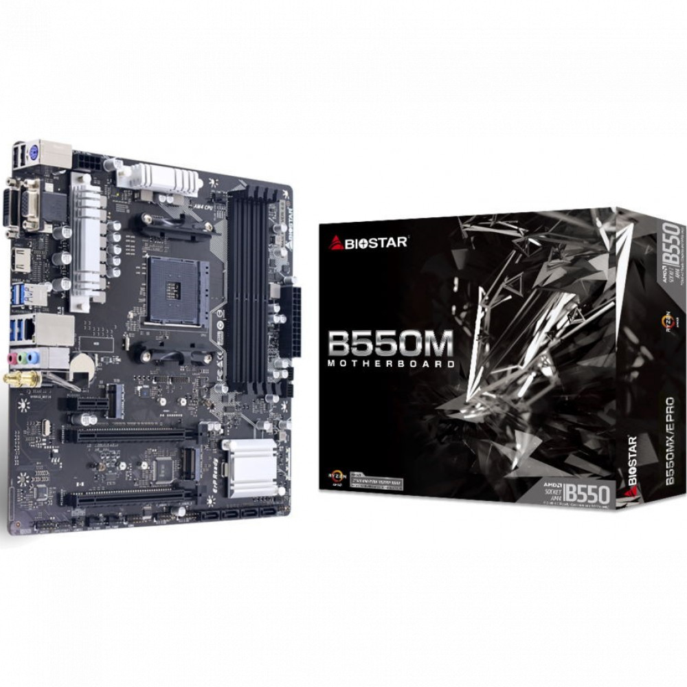 Материнская плата BIOSTAR B550MX/E PRO Micro-ATX, AMD AM4 - миниатюра 4