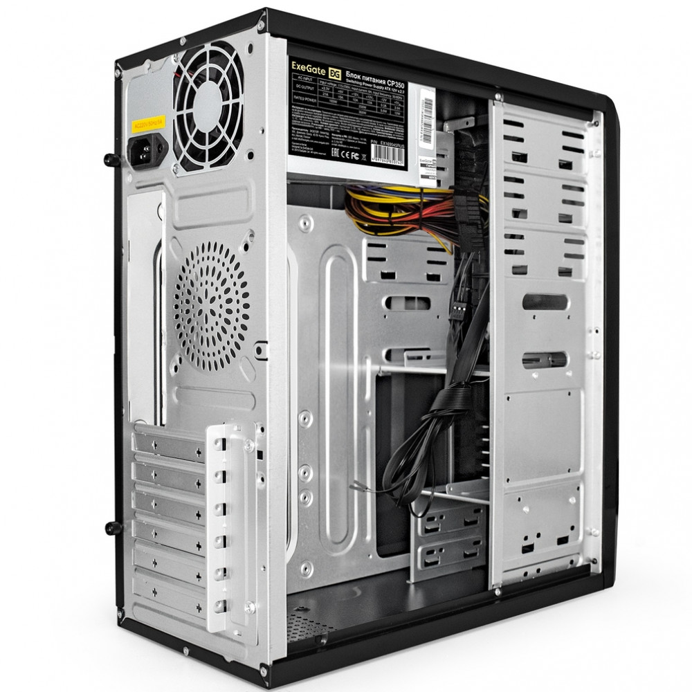 Корпус ExeGate CP-603-CP350 EX278390RUS Mid-Tower - миниатюра 2