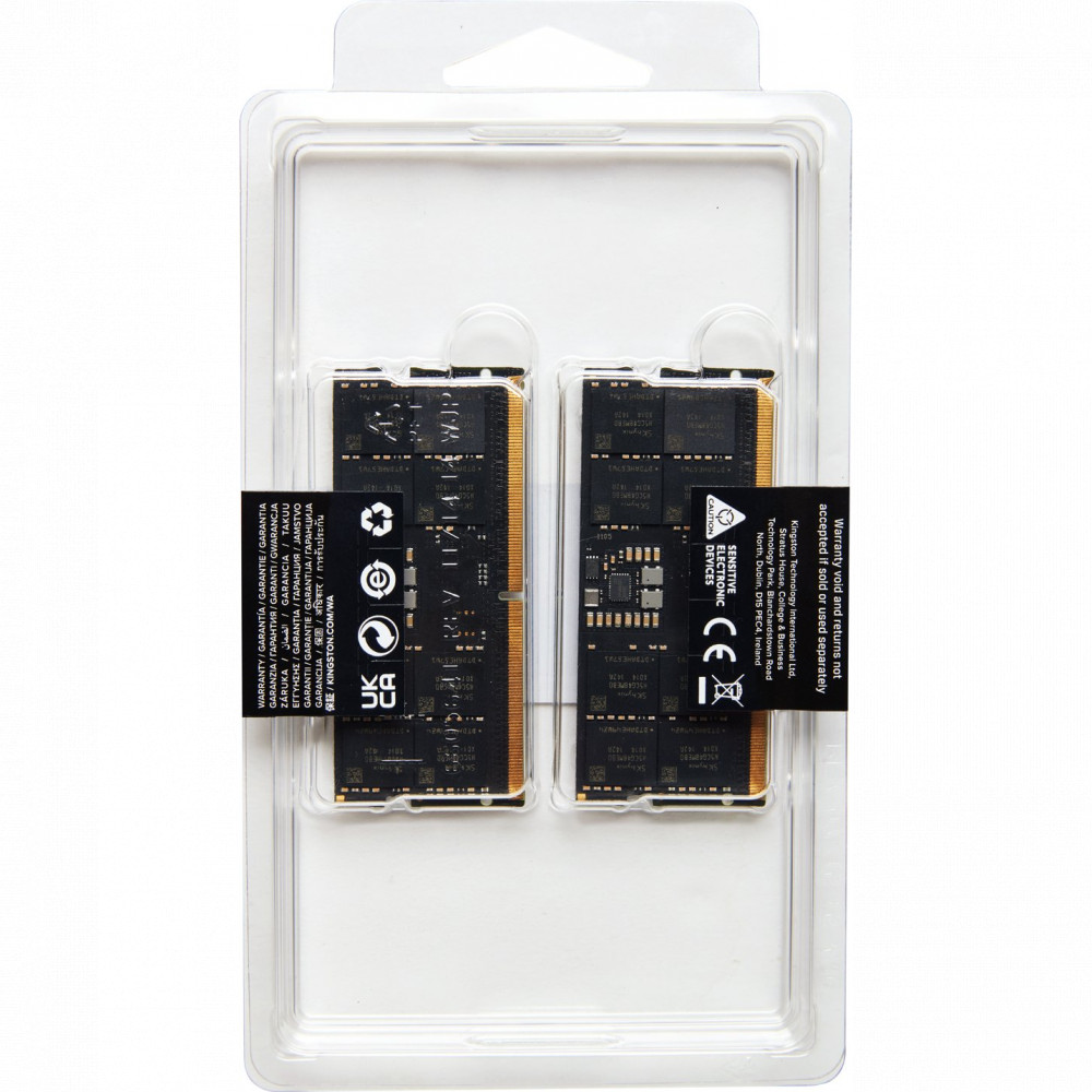 ОЗУ Kingston Fury Impact KF560S38IBK2-32 SO-DIMM, DDR5, 32 Гб (2 х 16 Гб), 6000 МГц - миниатюра 4