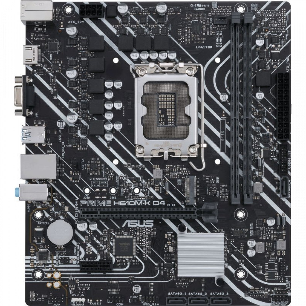 Материнская плата Asus PRIME H610M-K D4 90MB1A10-M0EAY0 Micro-ATX, LGA 1700 - миниатюра 2