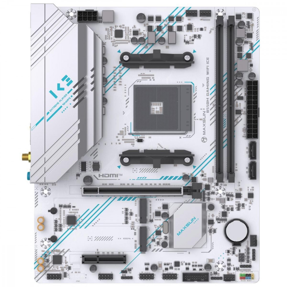 Материнская плата Maxsun MS-B550M GAMING WIFI ICE 6940709661529 Micro-ATX, AMD AM4 — фото товара