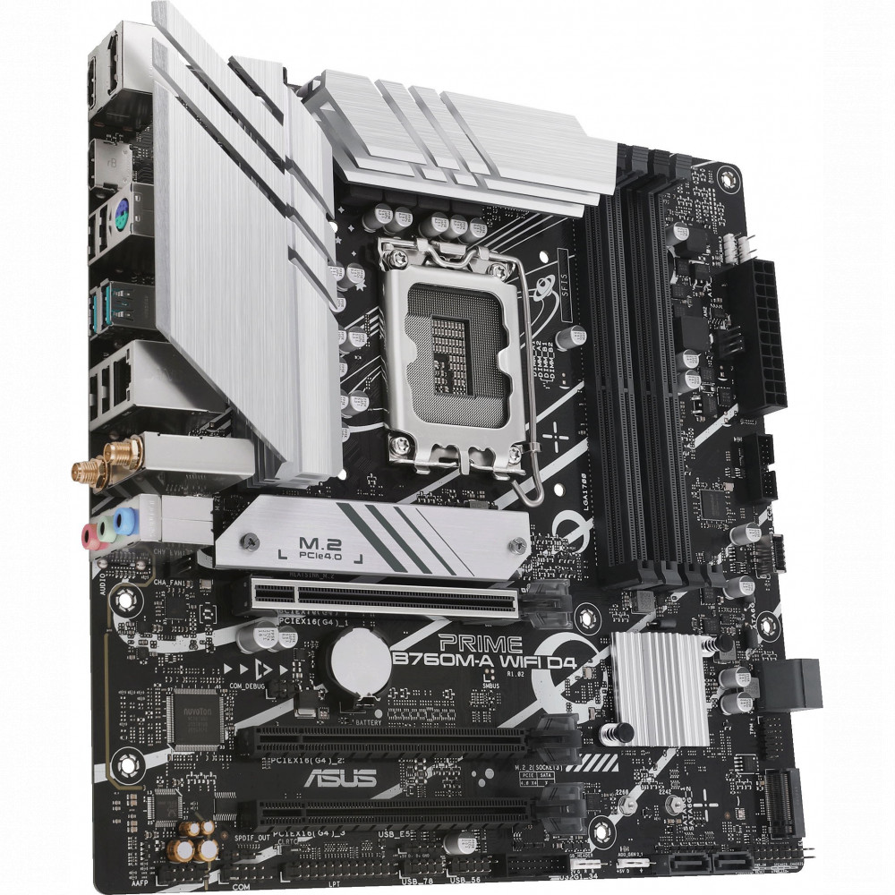 Материнская плата Asus Prime B760M-A WIFI D4 90MB1CX0-M0EAY0 Micro-ATX, LGA 1700 — фото товара
