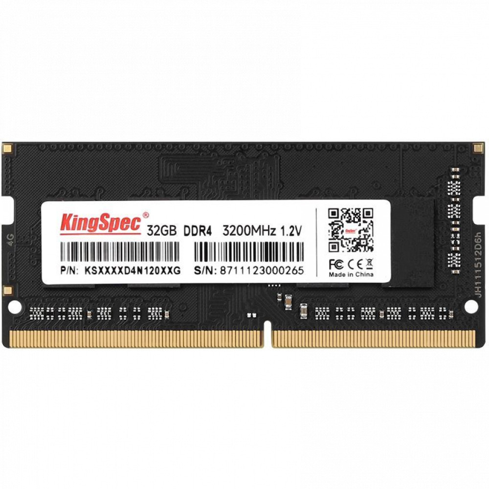 ОЗУ KingSpec 32Gb KS3200D4N12032G SO-DIMM, DDR4, 32 Гб, 3200 МГц — фото товара