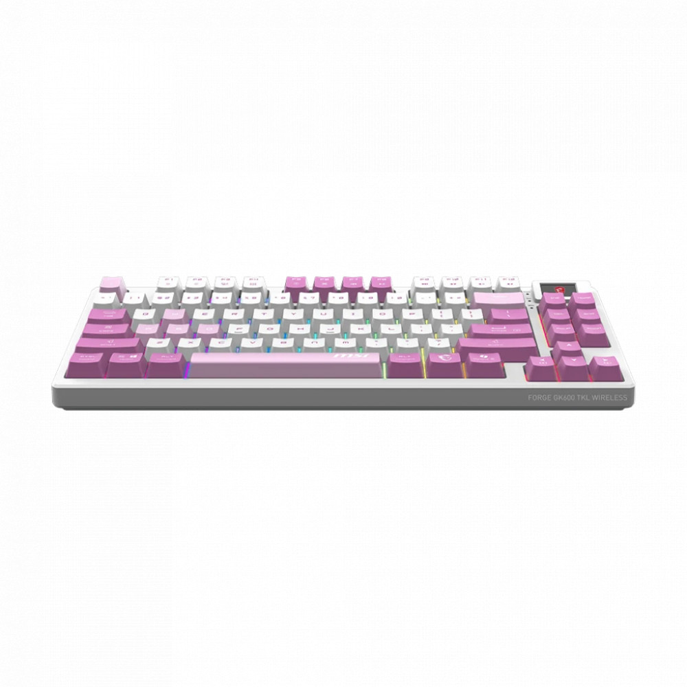 Клавиатура MSI FORGE GK600 TKL W VIOLET RU Беспроводная, USB - миниатюра 3