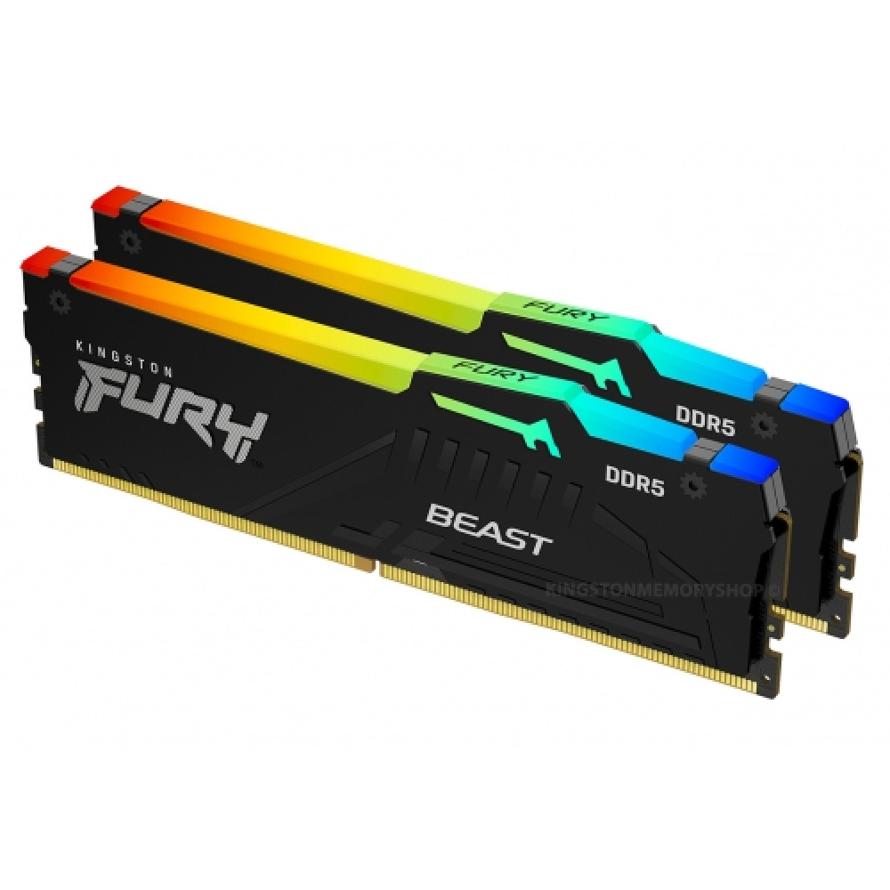 ОЗУ Kingston 2x16GB KF552C40BBAK2-32 DIMM, DDR5, 32 Гб (2 х 16 Гб), 5200 МГц — фото товара