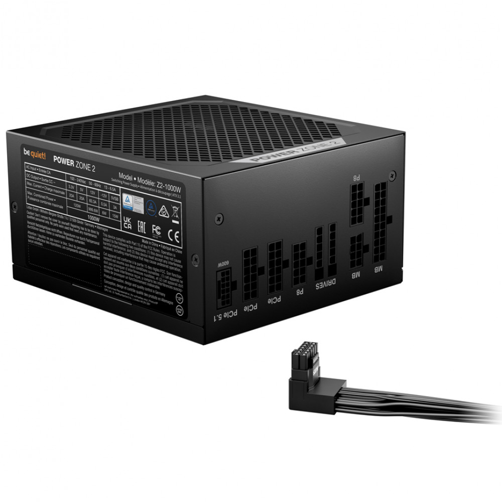 Блок питания be quiet! POWER ZONE 2 BP008EU 1000 Вт - миниатюра 2