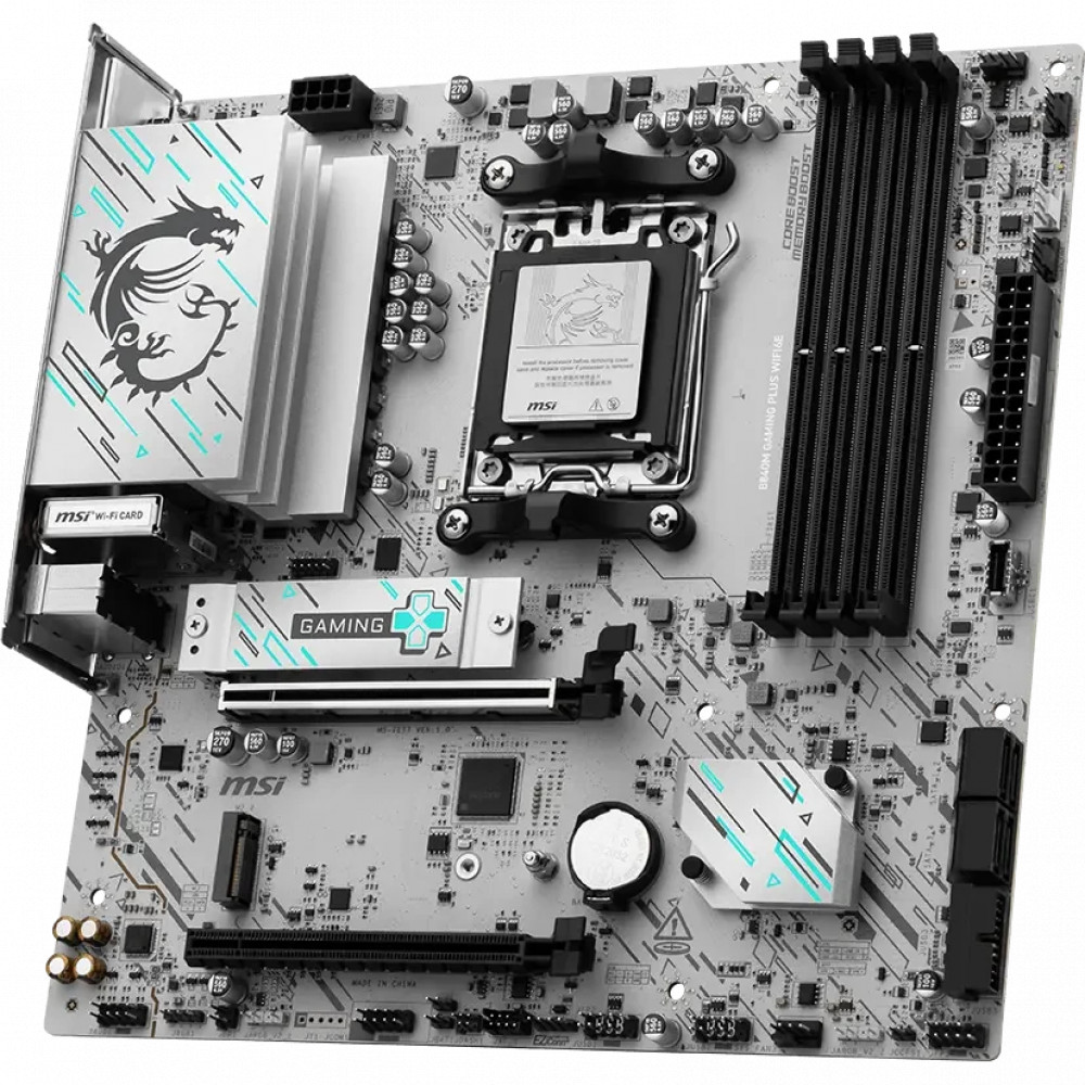 Материнская плата MSI B840M GAMING PLUS WIFI6E Micro-ATX, AMD AM5 — фото товара