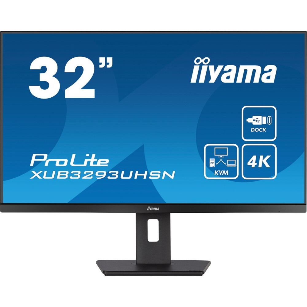 Монитор IIYAMA XUB3293UHSN-B5 31.5 ", IPS, 4K UHD 3840x2160 (16:9), 60 Гц — фото товара