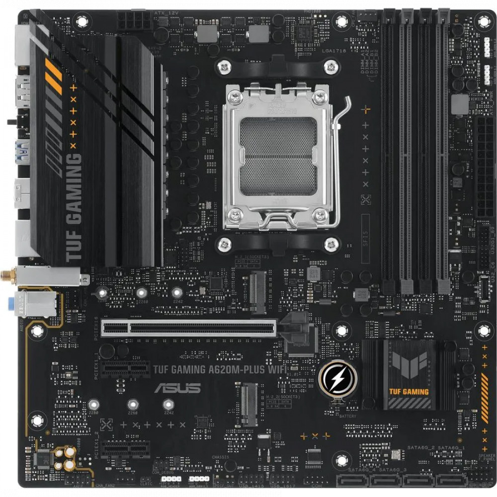 Материнская плата Asus TUF GAMING A620M-PLUS WIFI Micro-ATX, AMD AM5 - миниатюра 2