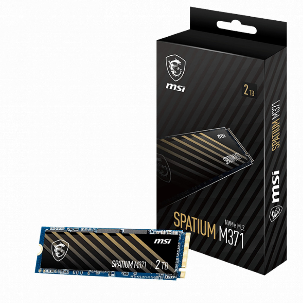 Жесткий диск MSI SPATIUM M371 NVMe M.2 500GB SSD (твердотельные), 500 ГБ, M.2, PCIe - миниатюра 3