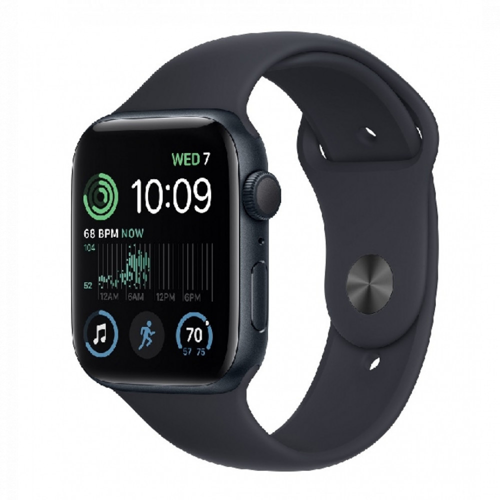 Apple Watch SE GPS 44mm Midnight Aluminium Case with, Midnight Sport Band MNK03GK/A Смарт-часы — фото товара