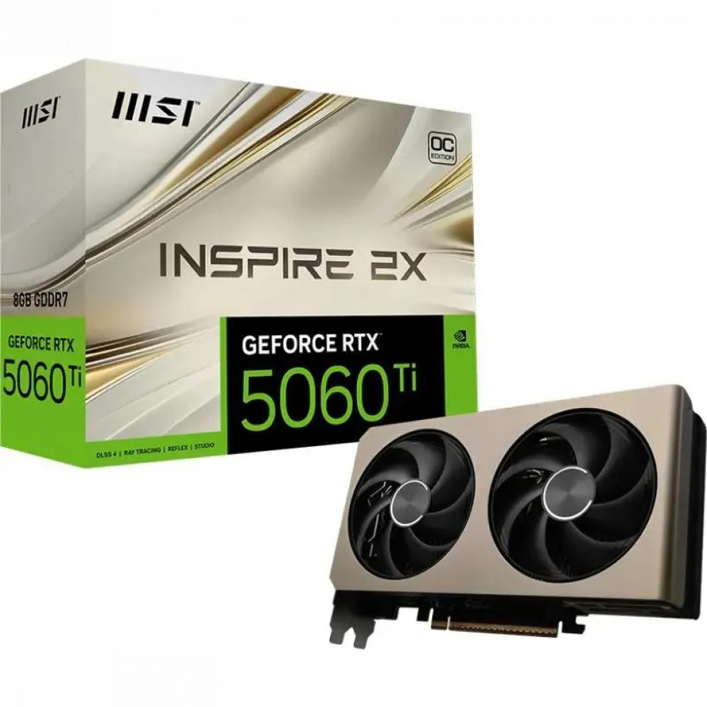 Видеокарта MSI GeForce RTX 5060TI RTX 5060 Ti 8G INSPIRE 2X RTX 5060 TI 8G INSPIRE 2X 8 ГБ - миниатюра 5