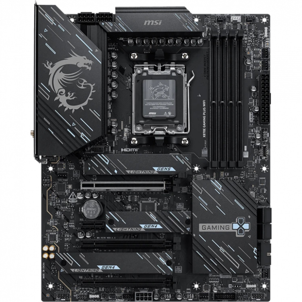 Материнская плата MSI X870E GAMING PLUS WIFI ATX, AMD AM5 — фото товара