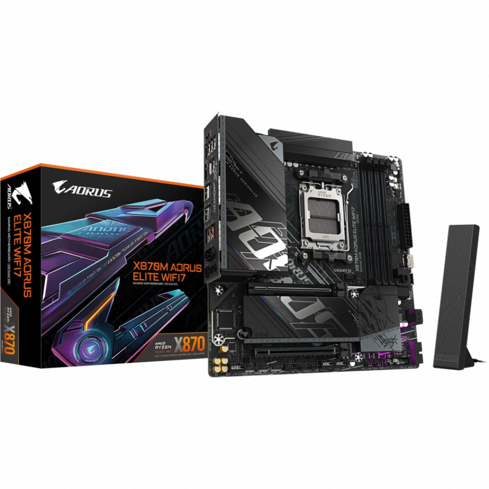 Материнская плата Gigabyte X870M AORUS ELITE WIFI7 X870M A ELITE WF7 Micro-ATX, AMD AM5 - миниатюра 5