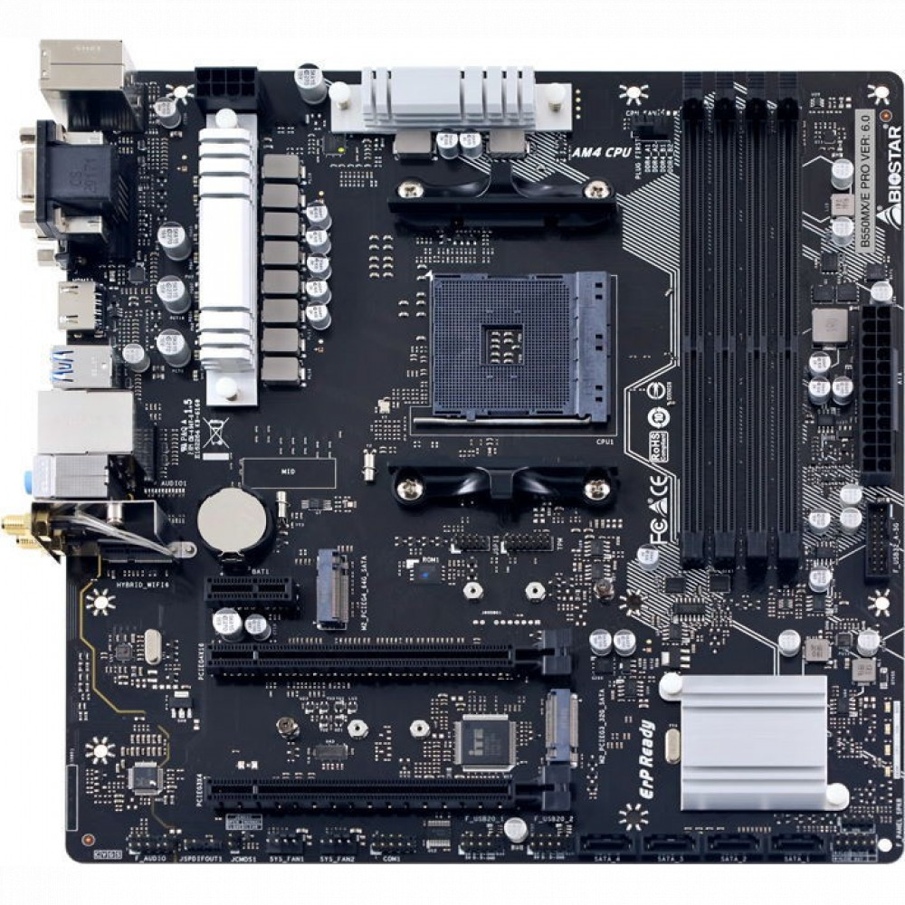Материнская плата BIOSTAR B550MX/E PRO Micro-ATX, AMD AM4 — фото товара