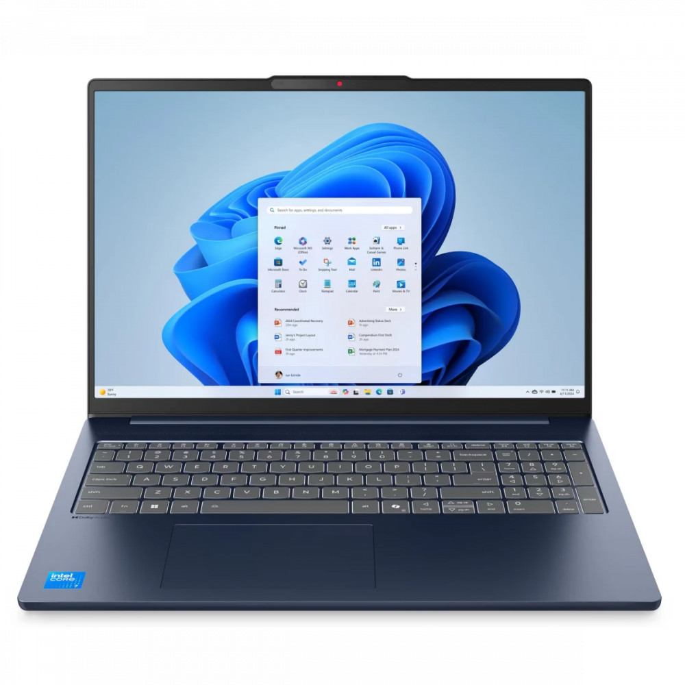 Ноутбук Lenovo IdeaPad Slim 5 16IRH10R Cosmic Blue 83J1002KUS 16 ", WUXGA 1920x1200 (16:10), Intel, Core 7, 16 Гб, 1 ТБ, Intel Graphics, Windows 11 Home - миниатюра 2