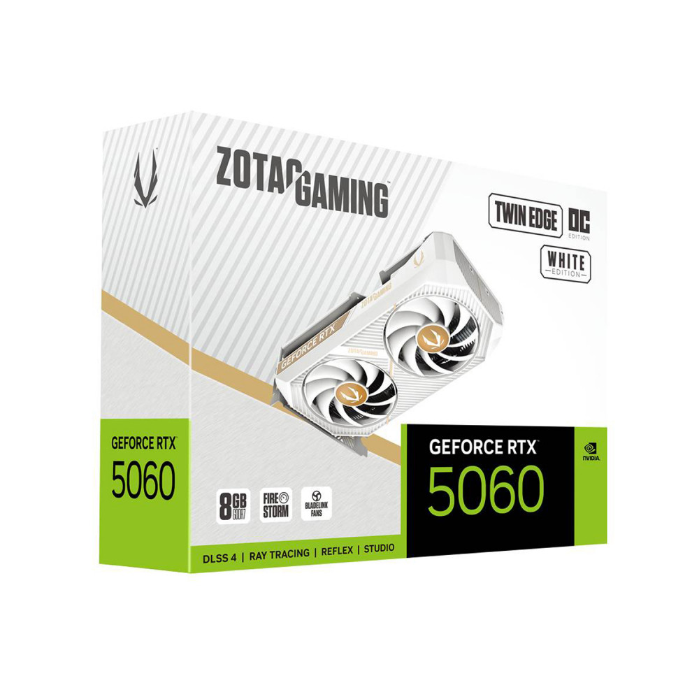 Видеокарта Zotac RTX 5060 TWIN EDGE WHITE OC ZT-B50600Q-10M 8 ГБ - миниатюра 3