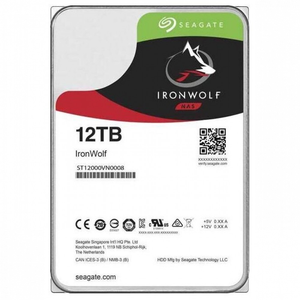 Жесткий диск Seagate Ironwolf Guardian ST12000VN0008 HDD (классические), 12 ТБ, 3.5 дюйма, SATA - миниатюра 2