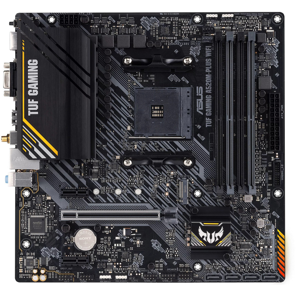 Материнская плата Asus TUF GAMING A520M-PLUS WIFI Micro-ATX, AMD AM4 - миниатюра 2