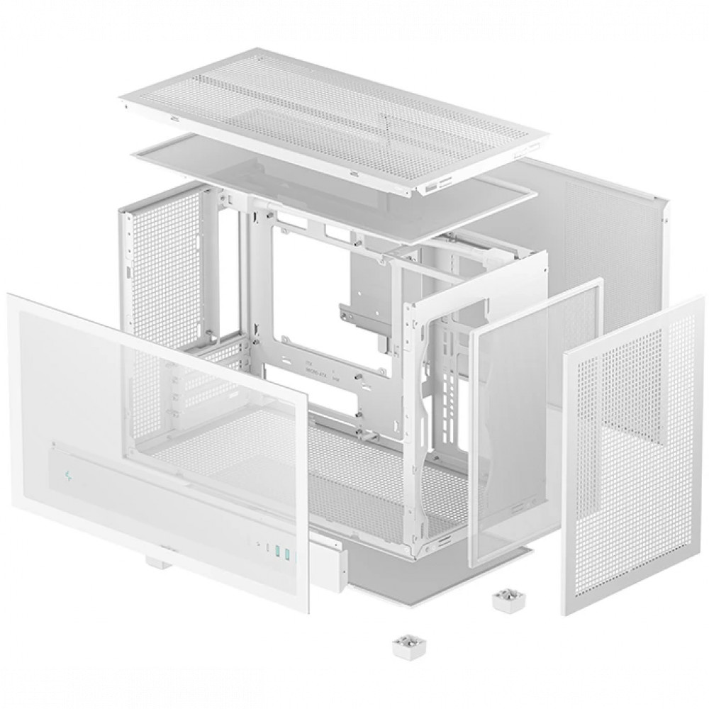 Корпус Deepcool CH260 White R-CH260-WHNGM0-G-1 Mini-Tower - миниатюра 10