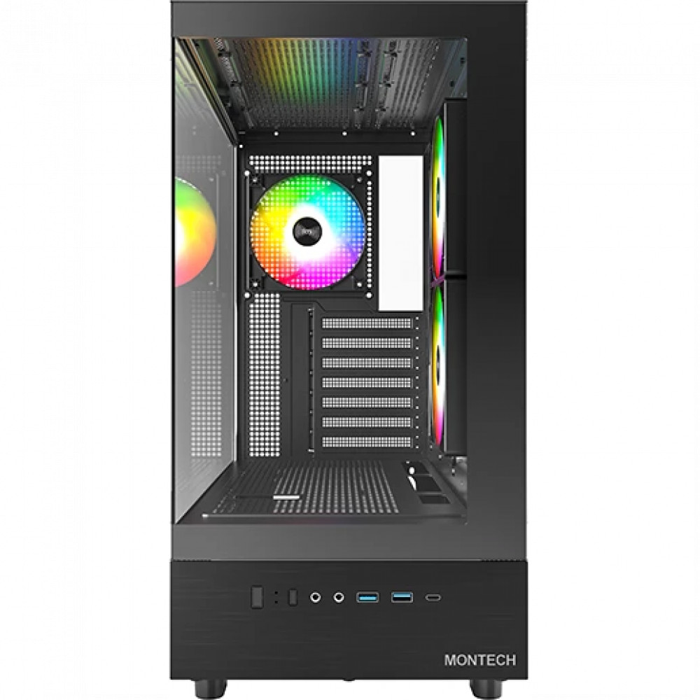 Корпус Montech XR Black XR BL Mid-Tower - миниатюра 2