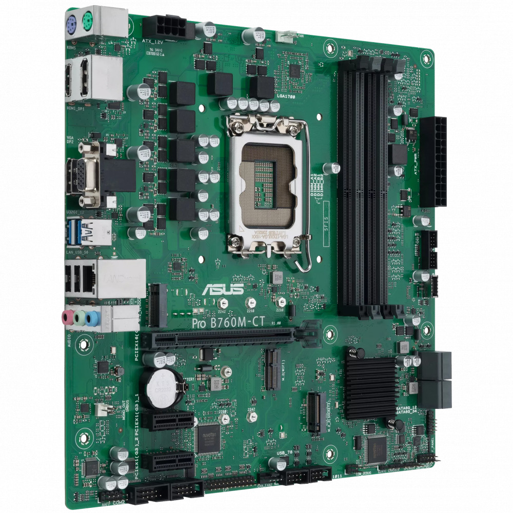 Материнская плата Asus Pro B760M-CT-CSM Micro-ATX, LGA 1700 — фото товара