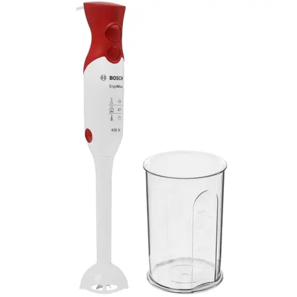 Блендер Bosch MSM64010 White/red Погружной, 450 Вт — фото товара