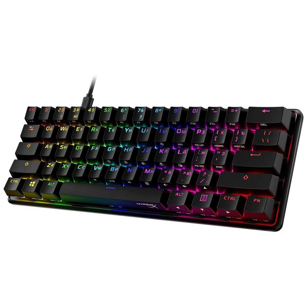 Клавиатура HyperX Alloy Origins 60 Black (Red switch) 4P5N0AA#ACB Проводная, USB - миниатюра 3