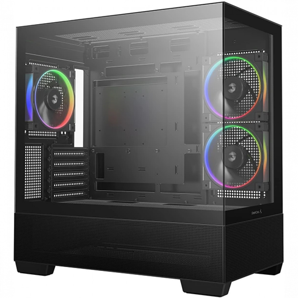 Корпус Deepcool CG380 3F Black R-CG380-BKAGM3-G Mini-Tower — фото товара
