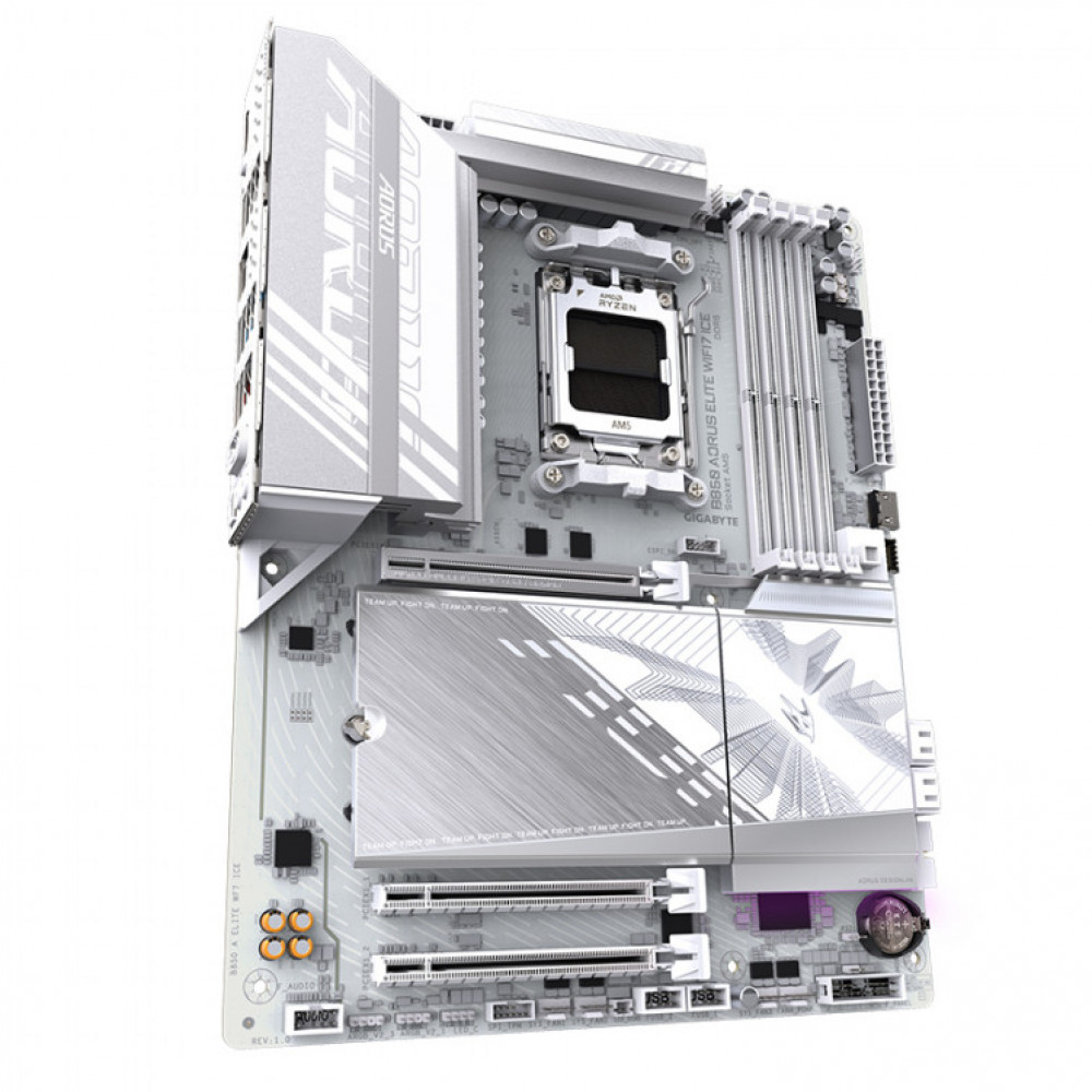 Материнская плата Gigabyte B850 Aorus Elite WiFi7 Ice B850 Aorus Elite WiFi7 Ice rev. 1.1 ATX, AMD AM5 - миниатюра 3