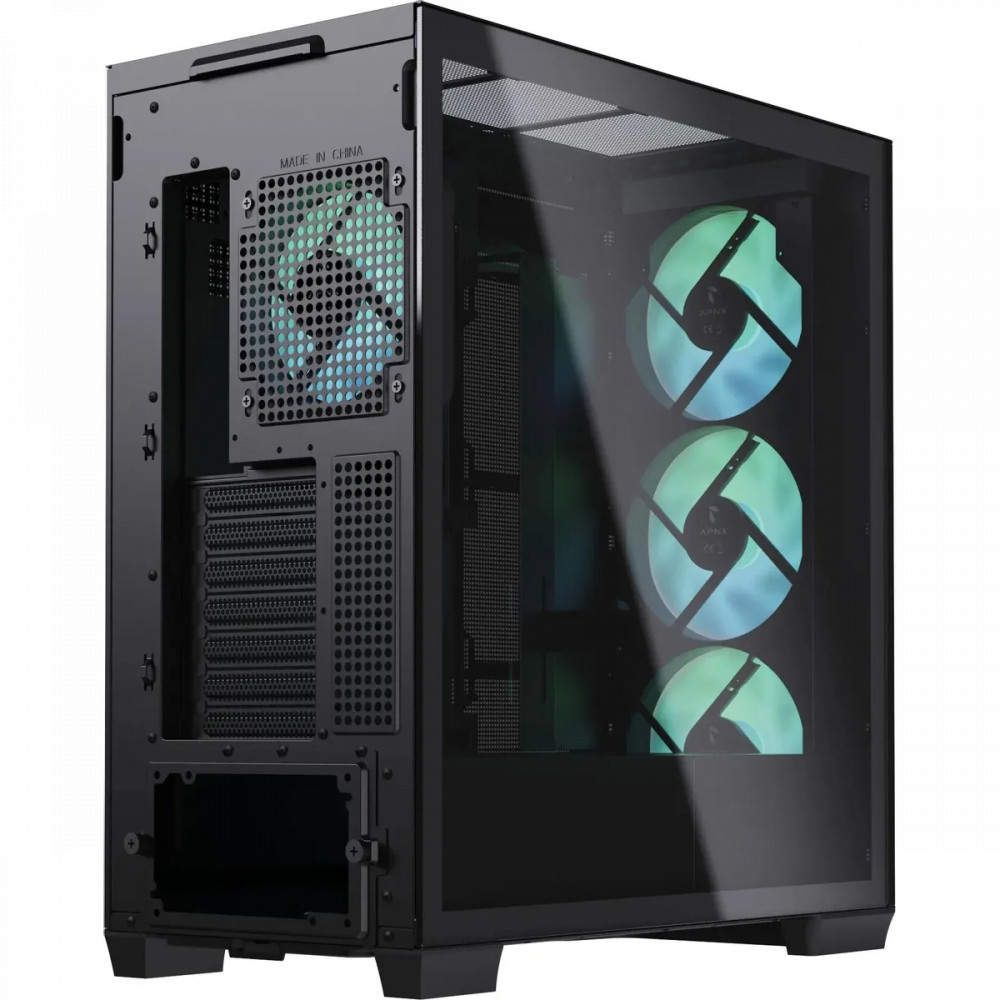 Корпус Aerocool Creator C1 Black (APNX C1 BK) (C1-BK-v1) C1-BK-v1 APCM-CR01043.11 Mid-Tower - миниатюра 6