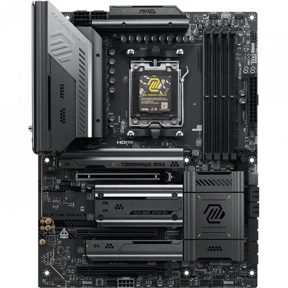 Материнская плата MSI MAG X870E TOMAHAWK MAX WIFI ATX, AMD AM5 — фото товара