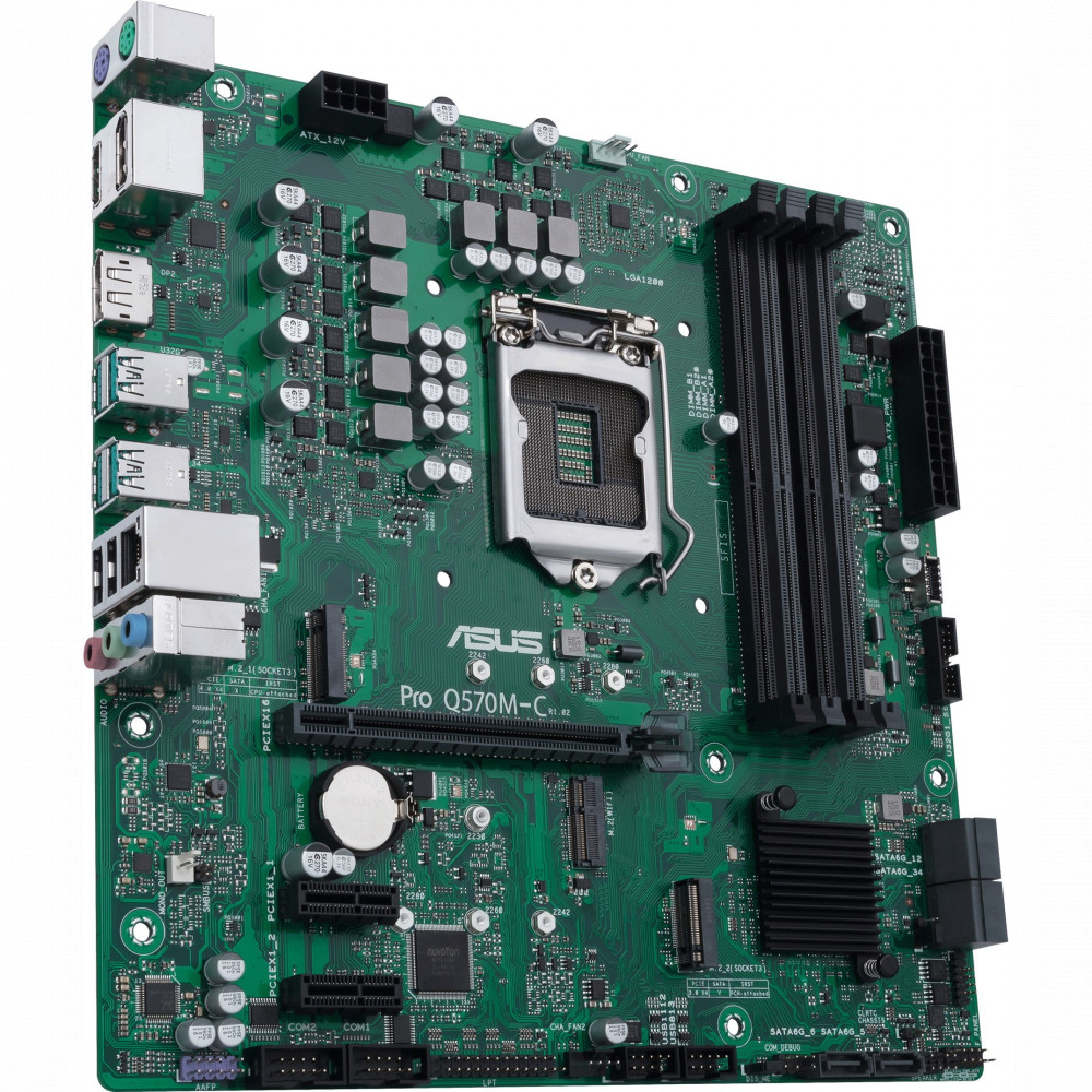 Материнская плата Asus PRO Q570M-C/CSM 90MB1700-M0EAYC Micro-ATX, LGA 1200 — фото товара