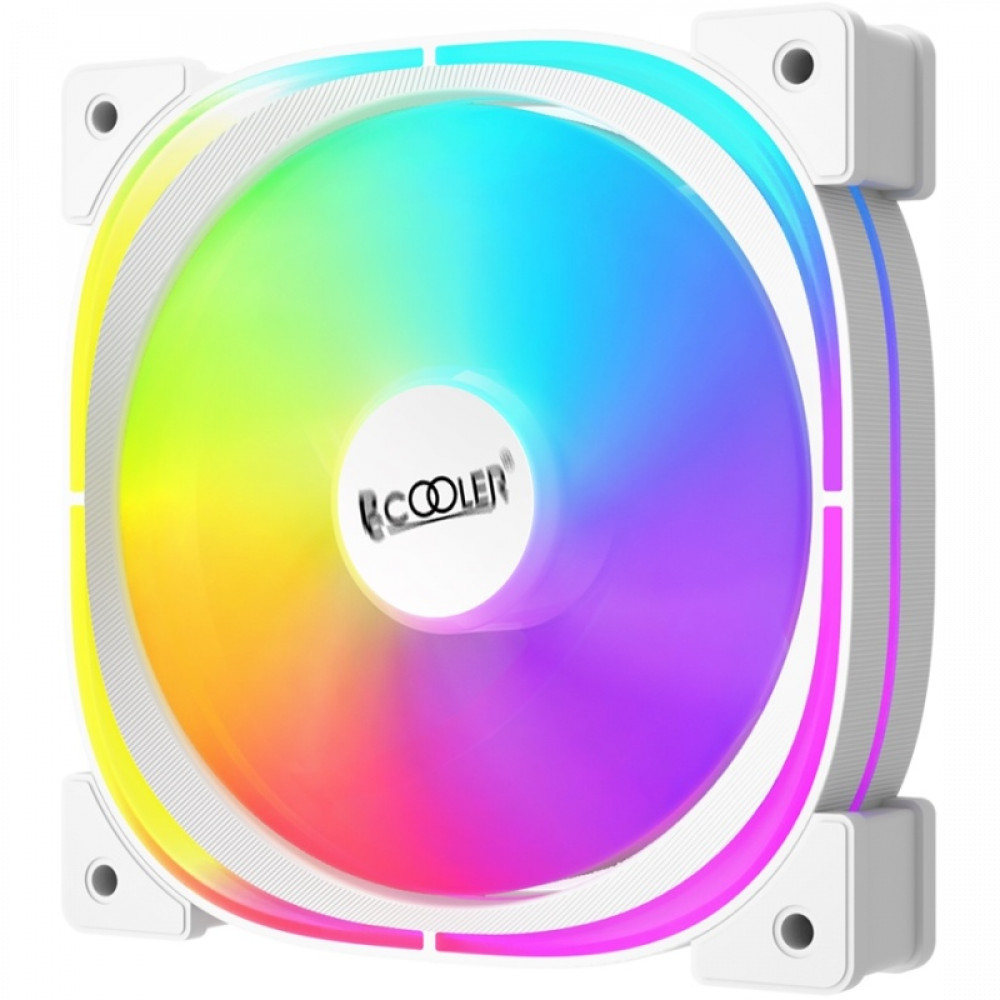 Система охлаждения PCcooler EF120 ARGB 120х120x25 белый F3-L120WHAM1-GL Для системного блока — фото товара
