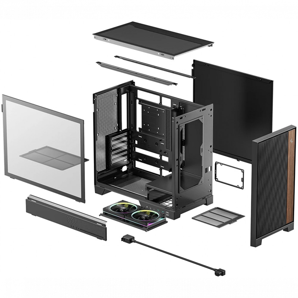 Корпус Deepcool CL600 Black R-CL600-BKNNA2-G-1 Mid-Tower - миниатюра 5