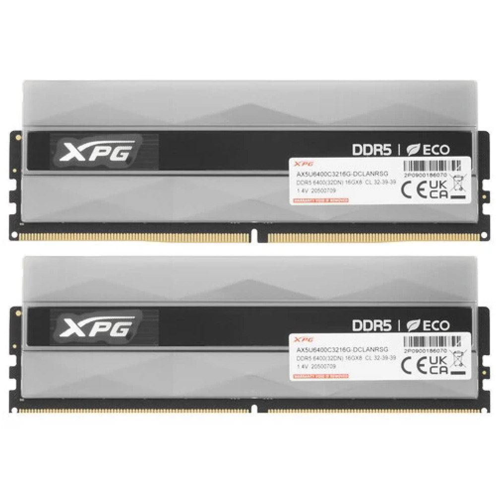 ОЗУ ADATA LANCER NEON RGB AX5U6400C3216G-DCLANRSG DIMM, DDR5, 32 Гб (2 х 16 Гб), 6400 МГц - миниатюра 2