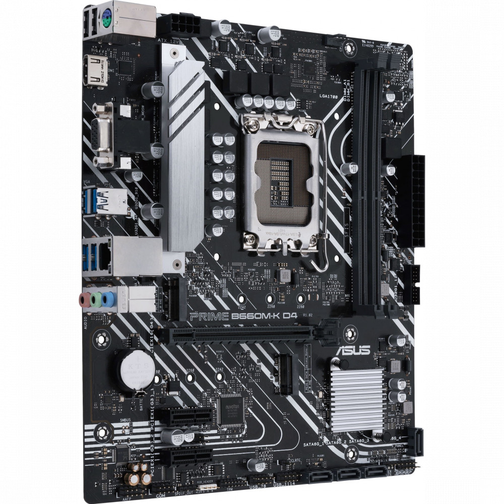 Материнская плата Asus PRIME B660M-K D4 Micro-ATX, LGA 1700 - миниатюра 4