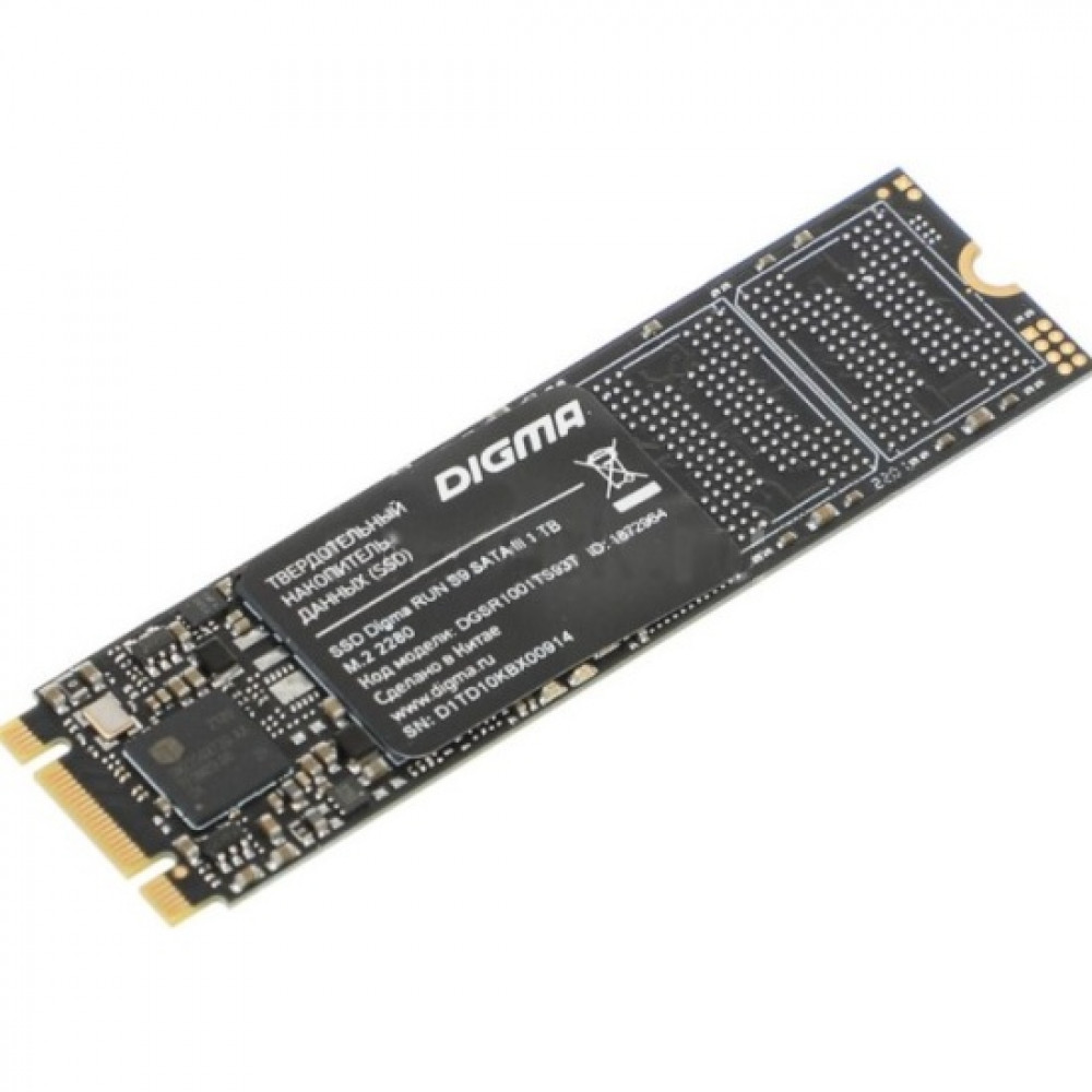 Жесткий диск Digma DGSR1001TS93T SSD (твердотельные), 1 ТБ, M.2, SATA — фото товара