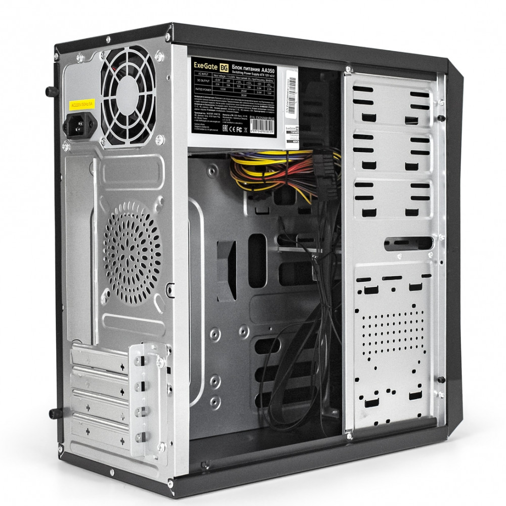 Корпус ExeGate BA-201-AA350 EX284018RUS Mini-Tower - миниатюра 2