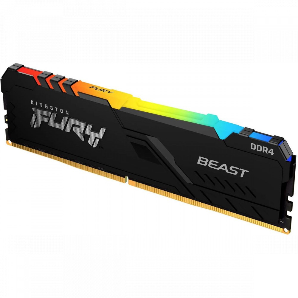 ОЗУ Kingston Fury Beast RGB KF432C16BB2AK2/64 DIMM, DDR4, 64 Гб (2 х 32 Гб), 3200 МГц - миниатюра 3